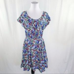 ModCloth Pretty Vacant burgundy floral dress NWT